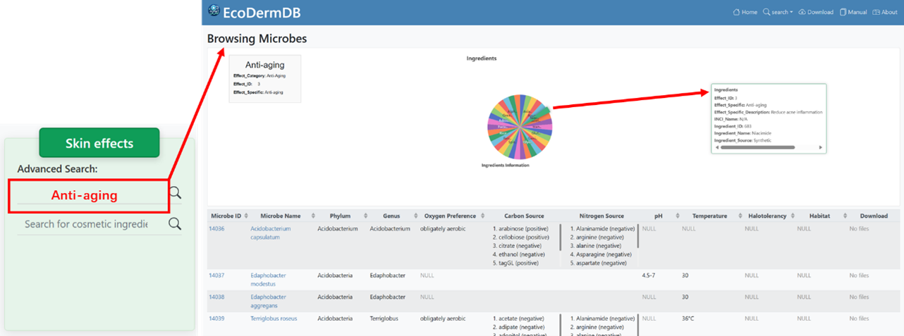 Efficacy Page Layout